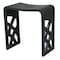Alfi Brand Black Matte Solid Surface Resin Bathroom / Shower Stool ABST88BM - alternate 4
